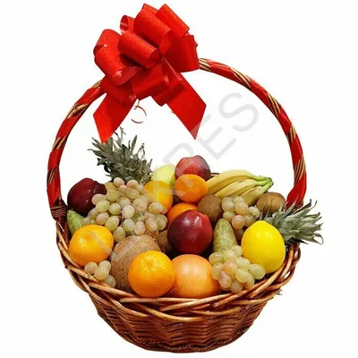Большая корзина фруктов купить в интернет-магазине Lakres с доставкой по  Москве и МО.