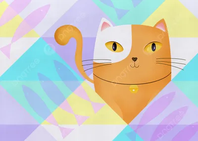 Графический дизайнер Логотип, геометрические фигуры, млекопитающее, кошка,  как млекопитающее png | PNGWing