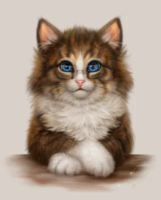 Мультяшный рисунок кошки - 76 фото