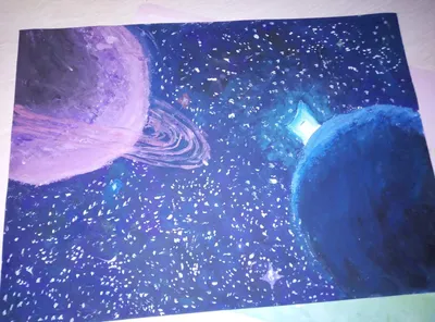 Рисунки космоса для срисовки (100 фото)