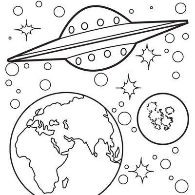 Как нарисовать Первый искусственный спутник и Космос, Урок рисования для  детей - YouTube