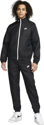 Костюм мужской Nike M Sportswear Club Lined Woven Tracksuit черный M -  купить в Москве, цены на Мегамаркет