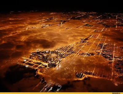 Ночной город | Город, Вид из окна, Ретро картинки
