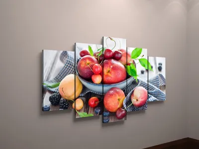 ᐉ Модульная картина триптих Красивые фрукты 156x100 см (290-31)