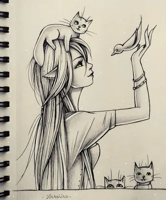 Картина «Женщина-кошка Тень», Анастасия Арсенова