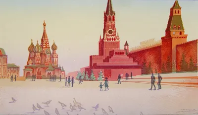 Московские картинки гиперреалистично …» — создано в Шедевруме