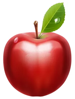 Красное яблоко картинка для детей