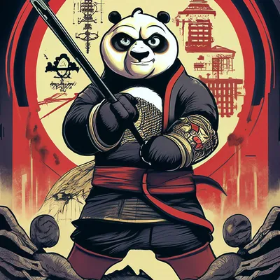 Постер к мультфильму \"Кунг-фу панда…» — создано в Шедевруме