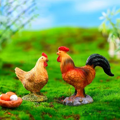 Петух, курица и цыплята Stock Vector | Adobe Stock