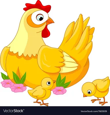 Обои на рабочий стол Курица с цыплятами, обои для рабочего стола, скачать  обои, обои бесплатно