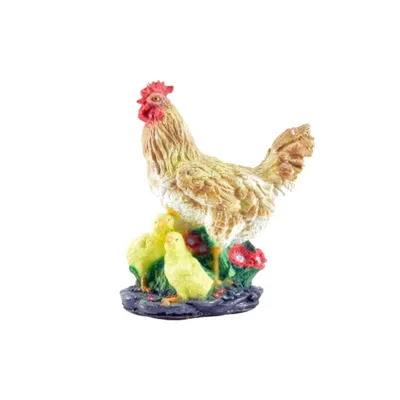 Фигура для дачи Курица с цыплятами купить за 1 785 руб. ЦЕНА Снижена -  Зимние скидки на Уличные фигурки