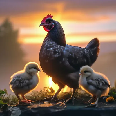 Курица с цыплятами большая Н-41, На газон - купить по низкой цене с  доставкой в интернет-магазине OZON (1063644658)