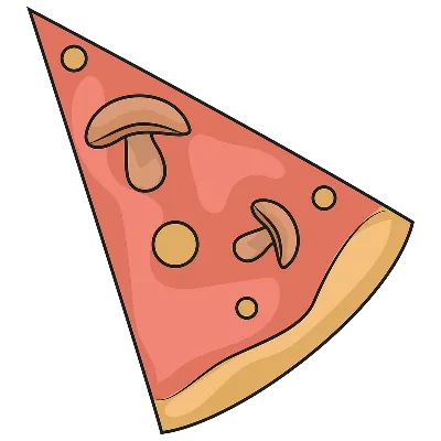 Пицца 🍕 Кусок пиццы с томатом, с …» — создано в Шедевруме