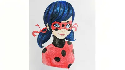 Уроки рисования. Как нарисовать Леди Баг How to draw Miraculous Ladybug |  Art School - YouTube