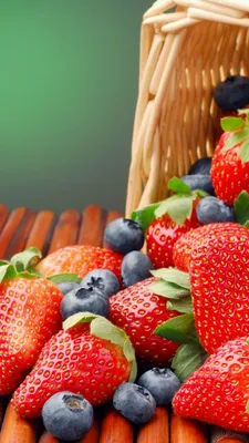 Обои Фрукты, лето, ягоды, клубника, черника, корзина, Fruits, summer,  berries, strawberry, blackberry, basket, Еда #4350 | Health snacks for  work, Fruit, Food