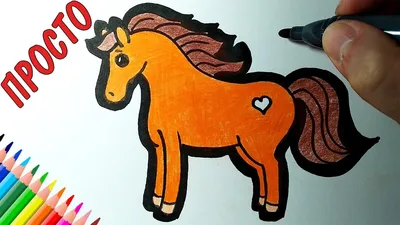 Раскраска Лошадь | Раскраски с домашними животными