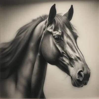 Лошадушка. Рисунок цветными карандашами | Пикабу