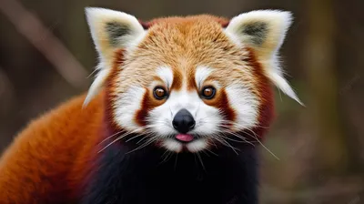 Малая рыжая панда» — создано в Шедевруме