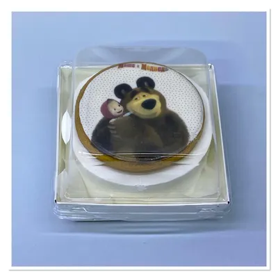 Съедобная Вафельная сахарная картинка на торт Маша и Медведь 023.  Вафельная, Сахарная бумага, Для меренги, Шокотрансферная бумага.