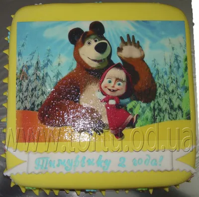 Купить картинку на торт Маша и Медведь
