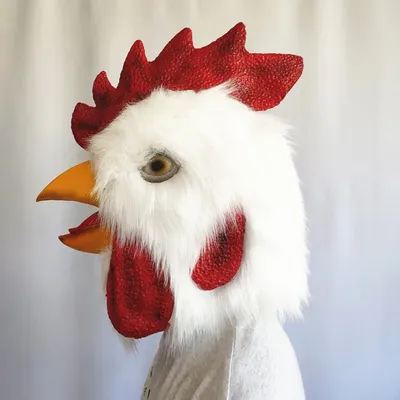 Купить Маска петуха, латексная маска с изображением курицы, Хэллоуина,  новинка, вечерние костюмы для косплея, реквизит | Joom