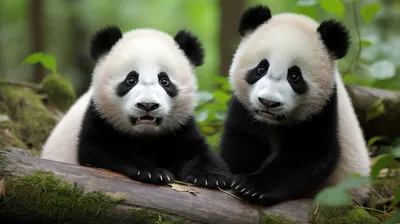 Милые панды: символ доброты и защиты природы» — создано в Шедевруме