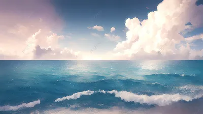 море волны небо, море, пейзаж, Море фон картинки и Фото для бесплатной  загрузки