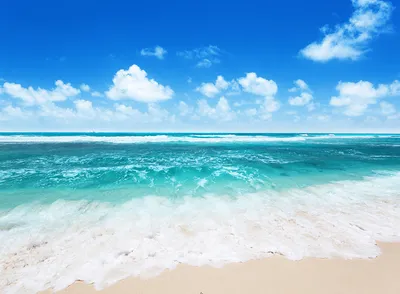 Летний Песчаный Пляж Море Небо Летняя Концепция стоковое фото ©Catwoman10  365820510