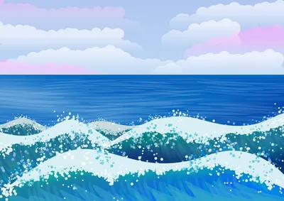 Море рисунок для детей - 74 фото
