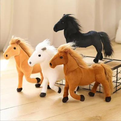 3X пластиковая электрическая лошадь вокруг ворса, круглая игрушка, фигурка,  игрушки, пластиковая мультяшная лошадь, игрушки вокруг ворса, круглая  игрушка | AliExpress