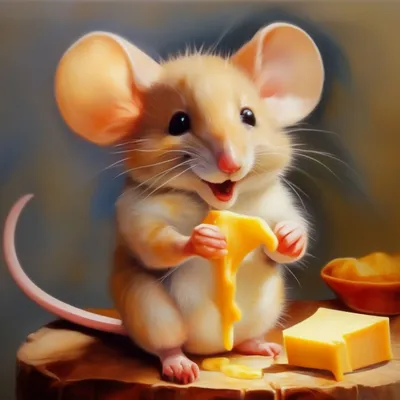 Симпатичная мышь с сыром иллюстрация вектора. иллюстрации насчитывающей  мыши - 108030137
