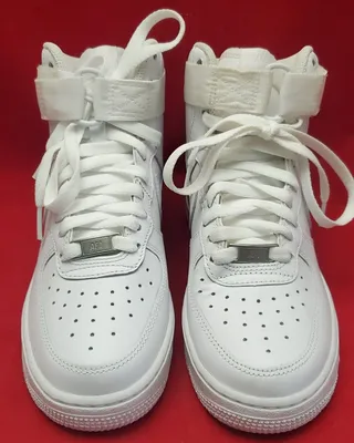 Кроссовки Nike Air Force 1 High White (Высокие белые Найк Аир Форс мужские  и женские ) (ID#1489777835), цена: 2049 ₴, купить на Prom.ua
