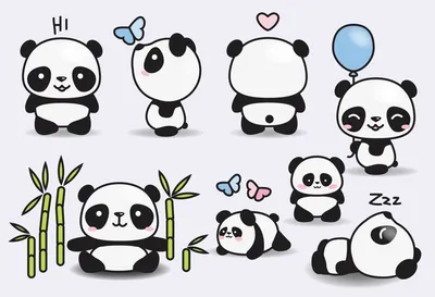 How to draw a cute panda with hearts, pictures for children and beginners -  YouTube