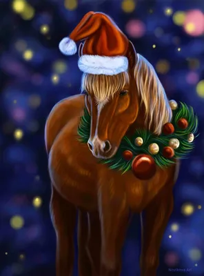 Новогодняя лошадь картинки фотографии