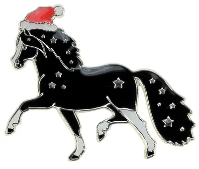 Новогодняя открытка: маленькая лошадка…» — создано в Шедевруме