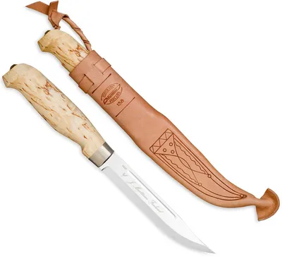 Нож охотничий «Якут», Х12МФ, карельская берёза. Мастерская «Русский Топор».