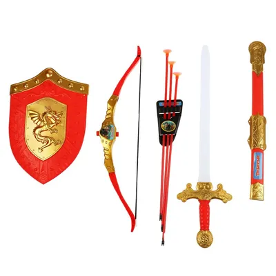 Набор оружия \"Три богатыря\" лук, щит, меч, Играем вместе, b608255-r2sim  купить в интернет магазине детских игрушек ToyWay