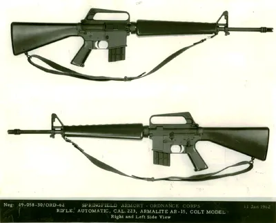 Автомат (штурмовая винтовка) Armalite / Colt AR-15 / M16 M16A1 M16A2 M16A3  M16A4 (США) - Modern Firearms