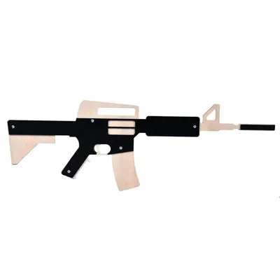 Штурмовая винтовка М16 - 3D-модель для фрезеровки на ЧПУ и 3D-печати -  купить по цене в DARXTON