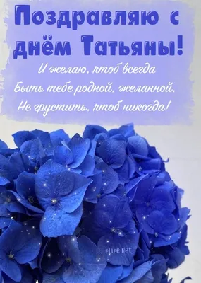 Татьянин день 2022 – красивые поздравления с праздником – картинки, открытки,  стихи с именинами Татьяны - ZN.ua