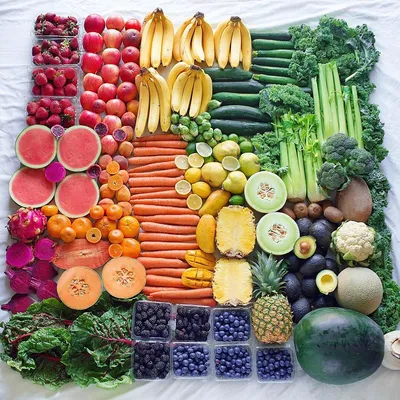 Пазл «Овощи - фрукты - ягоды» из 324 элементов | Собрать онлайн пазл №170823