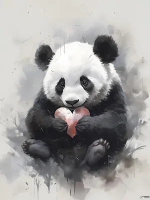 Angry Panda Art Print by melted | Society6