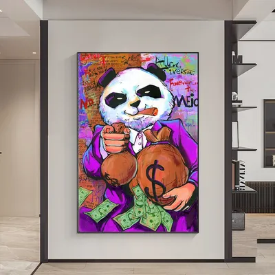 Медведь-панда с вектором стиля поп-арт Векторное изображение  ©AlexanderPokusay 151784372