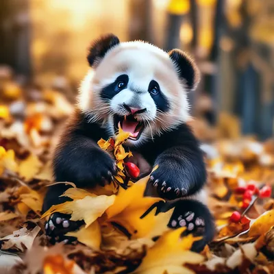 Прикольная панда - репер на аву | Панда, Смешно, Животные