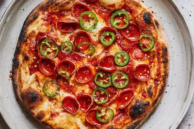 Detroit Style Tomato Herb Pepperoni Pizza. - Half Baked Harvest
