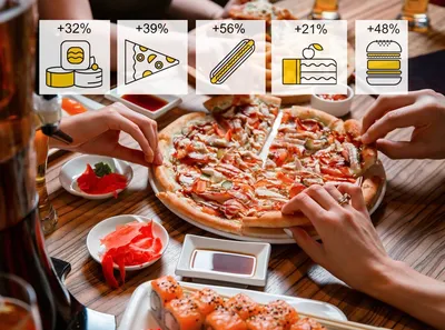 Пицца или роллы — что вы чаще заказываете? Напишите в комментариях —  поболтаем про любимую еду 😉 ⠀ На фото - пицца \"Морская\" / сет \"Мини… |  Instagram