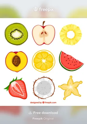 Половинки фруктов картинки