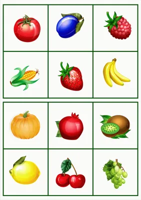 Предметные картинки фрукты