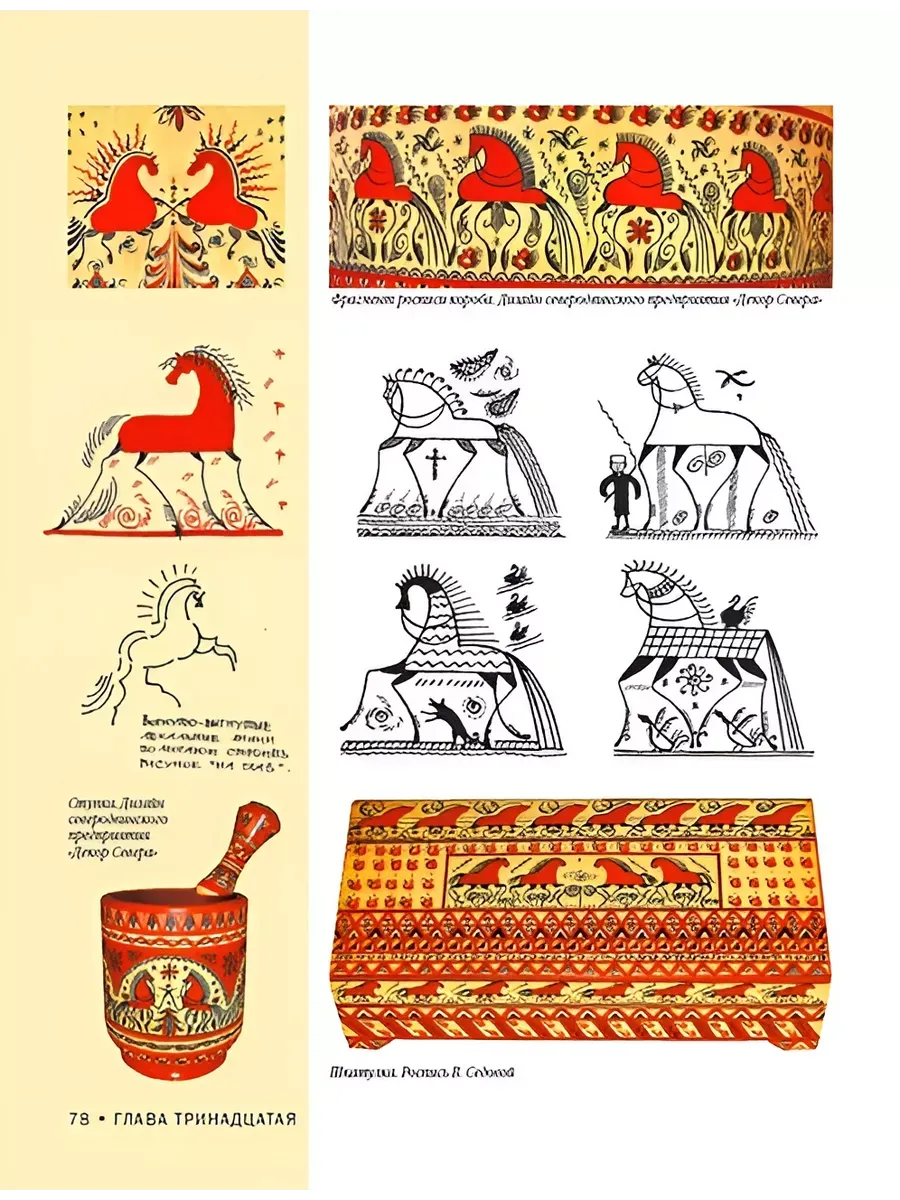 Мезенская роспись медведь