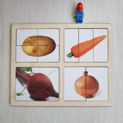 Игрушка Разрезные картинки \"фрукты\" \"овощи\" – купить в Сочи, цена 126 руб.,  продано 15 января 2019 – Игрушки и игры